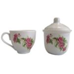 Price and Buy Persian Tea Set, Porcelain Set with Elegant Floral Gol Sorkhi Design 14 Pcs - Image 3