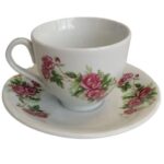 Price and Buy Persian Tea Set, Porcelain Set with Elegant Floral Gol Sorkhi Design 14 Pcs - Image 4