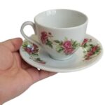 Price and Buy Persian Tea Set, Porcelain Set with Elegant Floral Gol Sorkhi Design 14 Pcs - Image 6