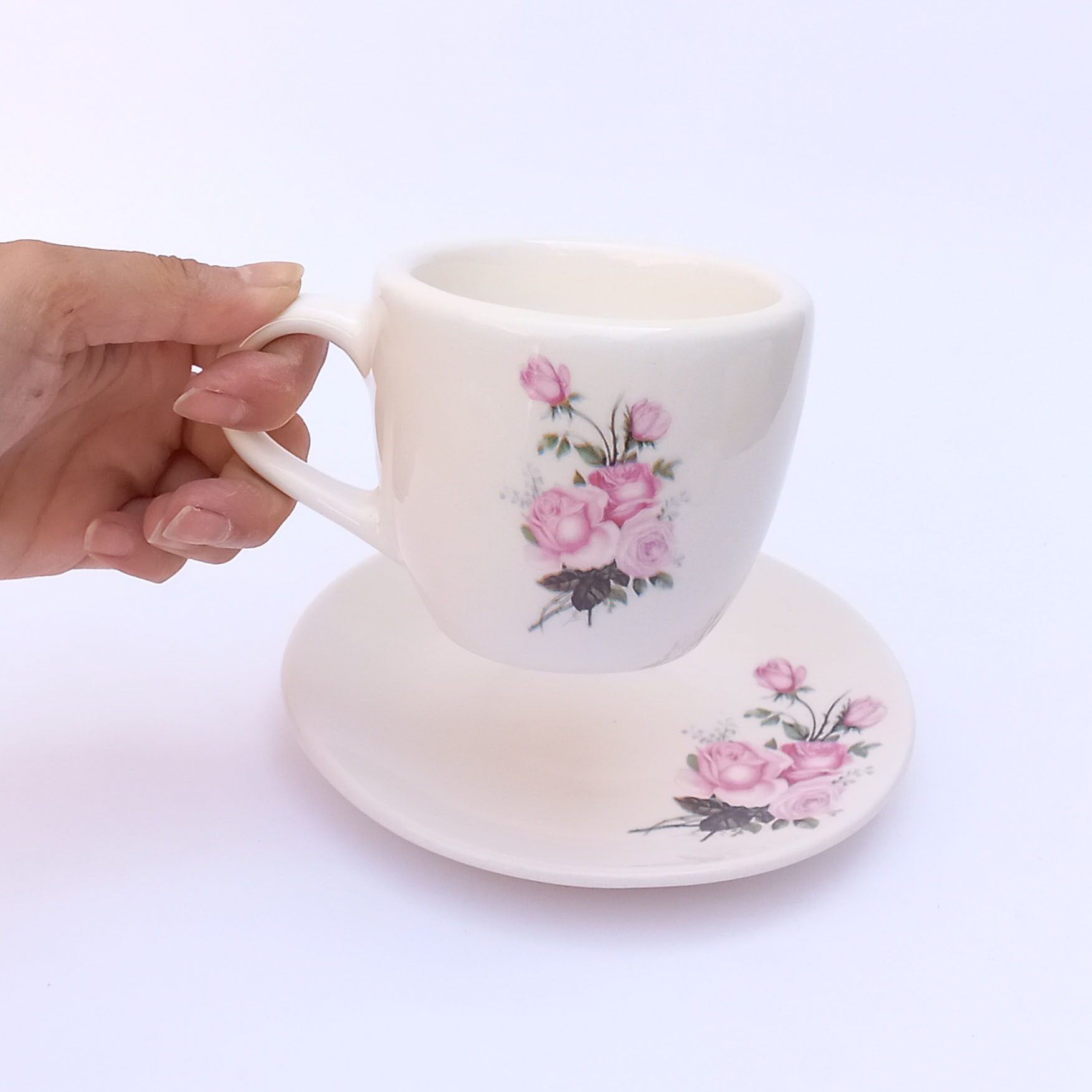 Price and Buy Persian Teacup Set of 2 with Saucer – Dorsa Ceramic Design - Image 4
