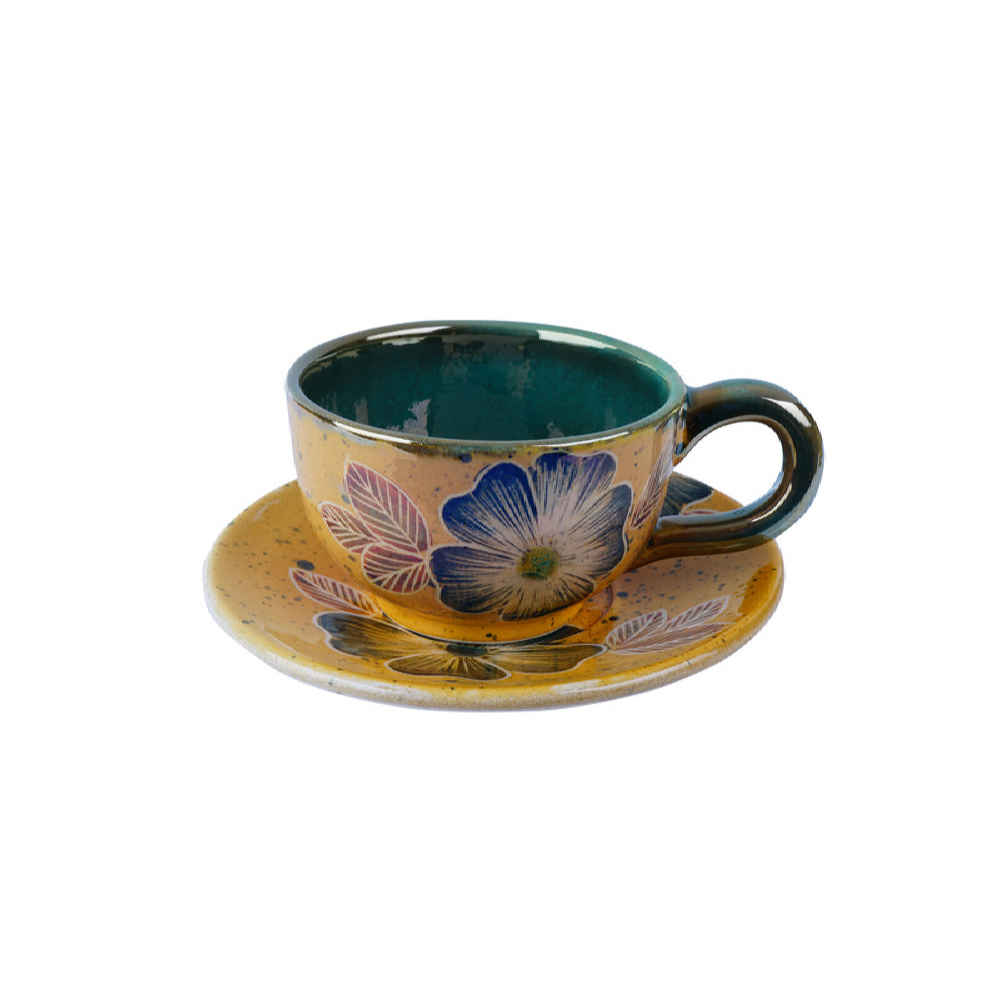 Price and Buy Persian Teacup Set with Saucer – Adrina Ceramic Design - Image 6