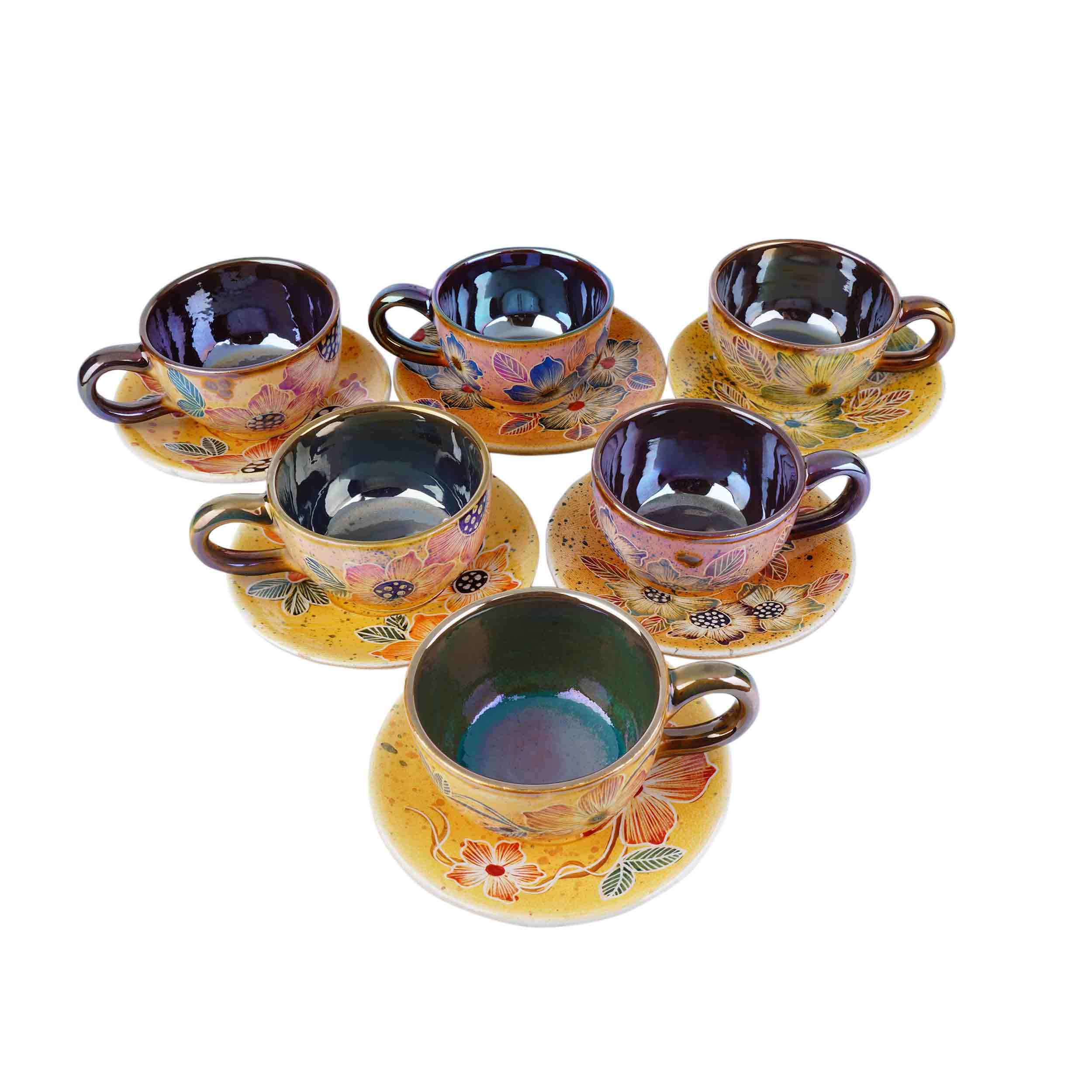 Price and Buy Persian Teacup Set with Saucer – Ailin Ceramic Design