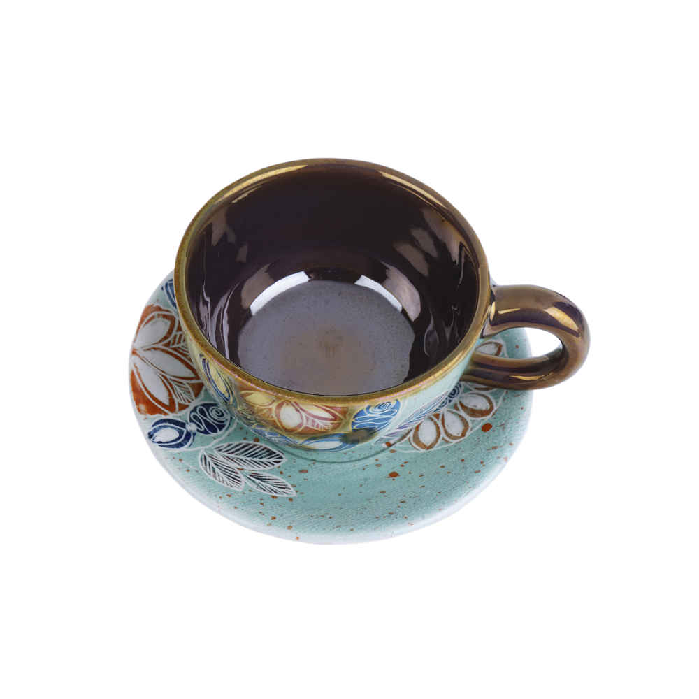 Price and Buy Persian Teacup Set with Saucer – Skakil Ceramic Design - Image 4