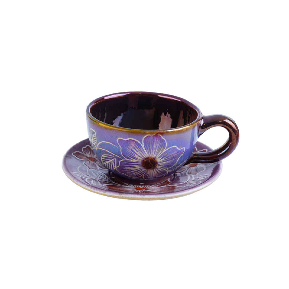 Price and Buy Persian Teacup Set with Saucer – Soshia Ceramic Design - Image 4