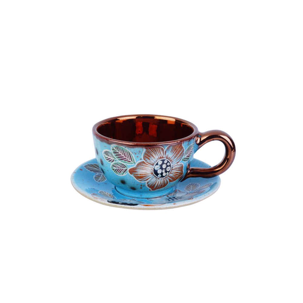 Price and Buy Persian Teacup Set with Saucer – Yasamin Ceramic Design - Image 3