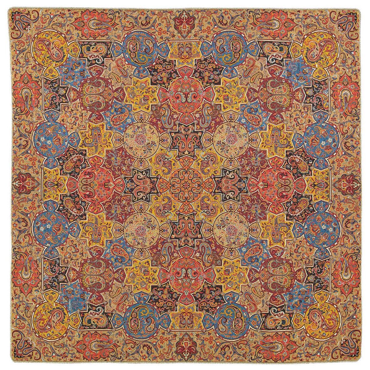 Price and Buy Persian Termeh Tablecloth Luxurious with Floral Pattern Crystal