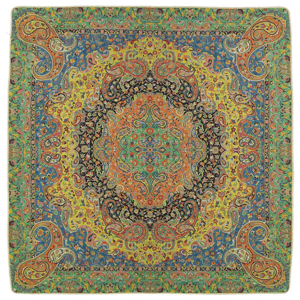 Price and Buy Persian Termeh Tablecloth Luxurious with Floral Pattern Simorgh