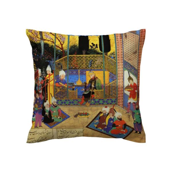 Price and Buy Persian Velvet Cushion Cover – Shahnameh Miniature Illustration (Set of 2)_68f650b1d3a5e.jpeg Price and Buy Persian Velvet Cushion Cover – Shahnameh Miniature Illustration (Set of 2)