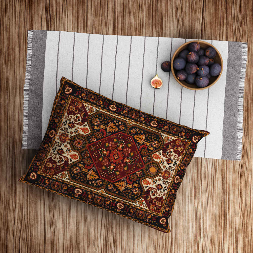 Price and Buy Persian Velvet Pillowcase – Standard Sized Model Farsh – Luxurious and Stylish (x2) - Image 4