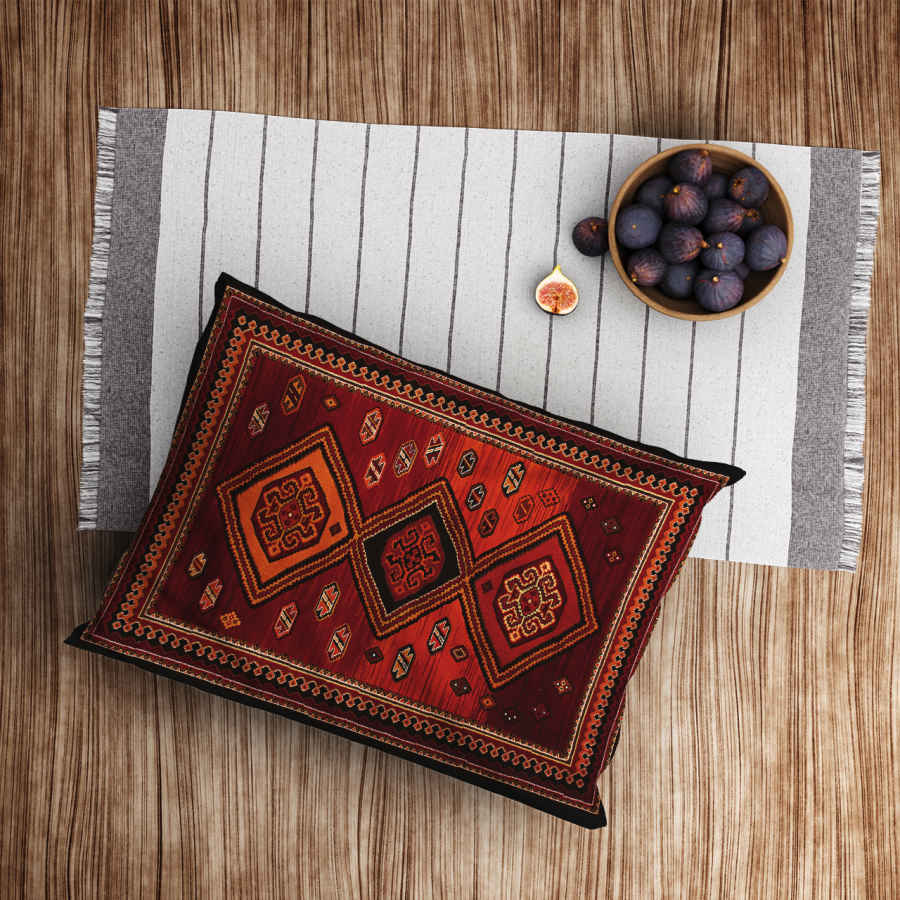 Price and Buy Persian Velvet Pillowcase – Standard Sized Model Gilim – Sophisticated Touch (x2) - Image 3