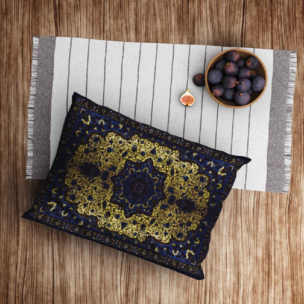 Price and Buy Persian Velvet Pillowcase – Standard Sized with Traditional Design (x2) - Image 4