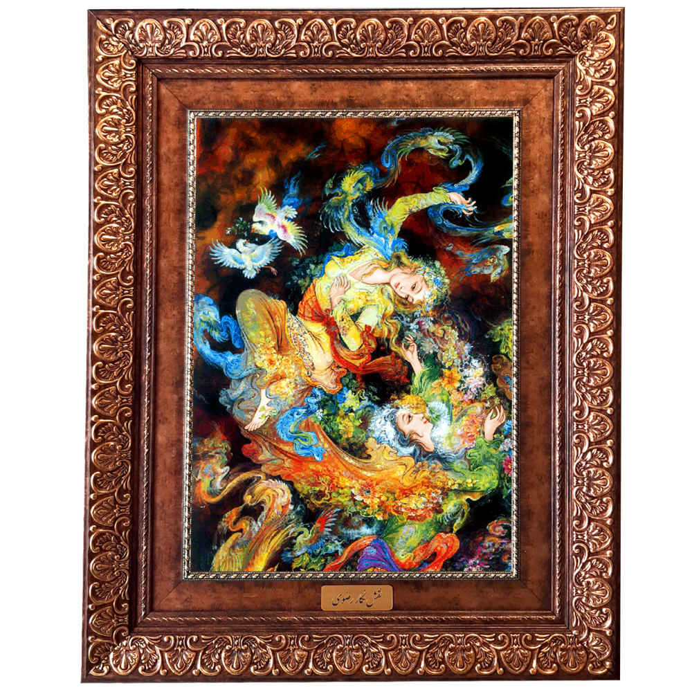 Price and Buy Persian Wall Hanging Rug from Tabriz Depicting Miniature 43KP