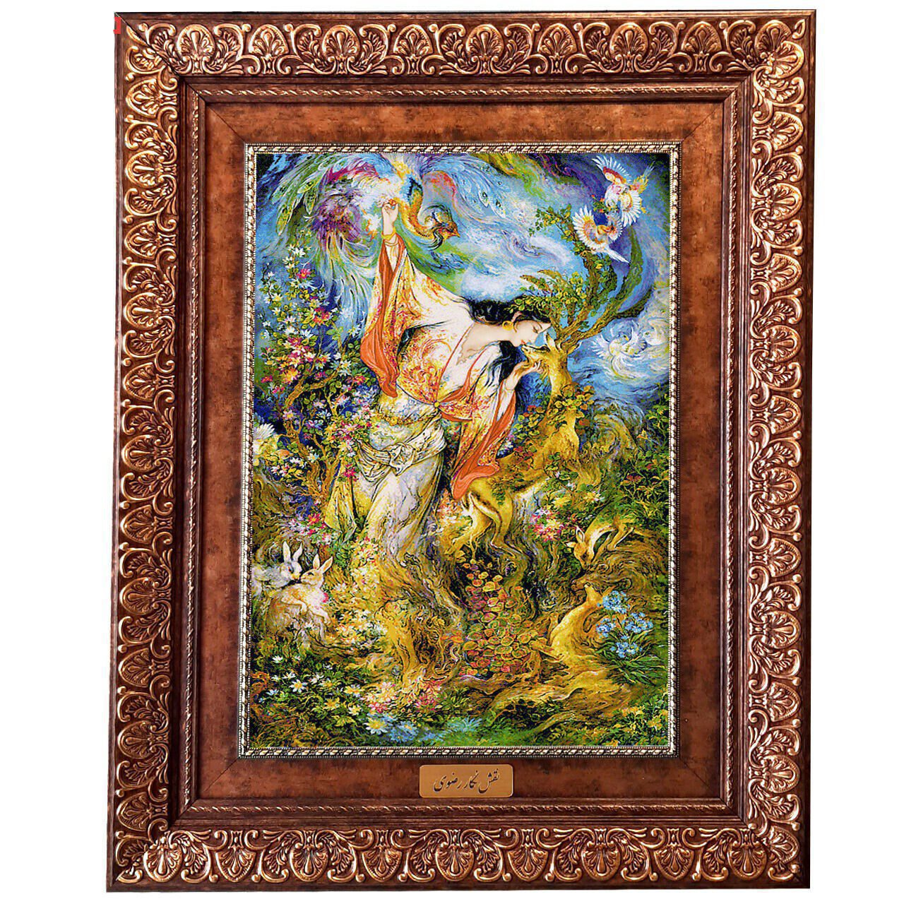 Price and Buy Persian Wall Hanging Rug from Tabriz Depicting Miniature 8KP