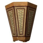 Price and Buy Persian Waste Basket Khatamkari – Handcrafted Luxury for Home Decor