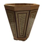 Price and Buy Persian Waste Basket Khatamkari – Handcrafted Luxury for Home Decor - Image 3