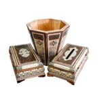 Price and Buy Persian Waste Basket & Tissue Box – Khatamkari Tarokh