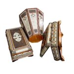 Price and Buy Persian Waste Basket & Tissue Box – Khatamkari Tarokh - Image 4