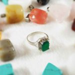 Price and Buy Persian Women’s Silver Ring Agate with Green Gemstone - Image 4