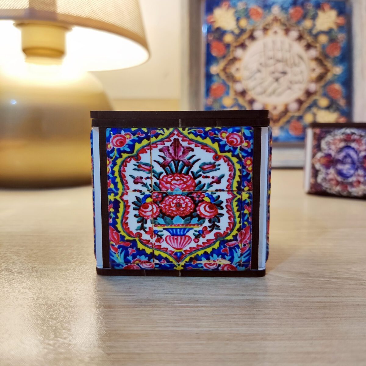 Price and Buy Persian Wooden Cube Tealight Holder Afrina - Image 4