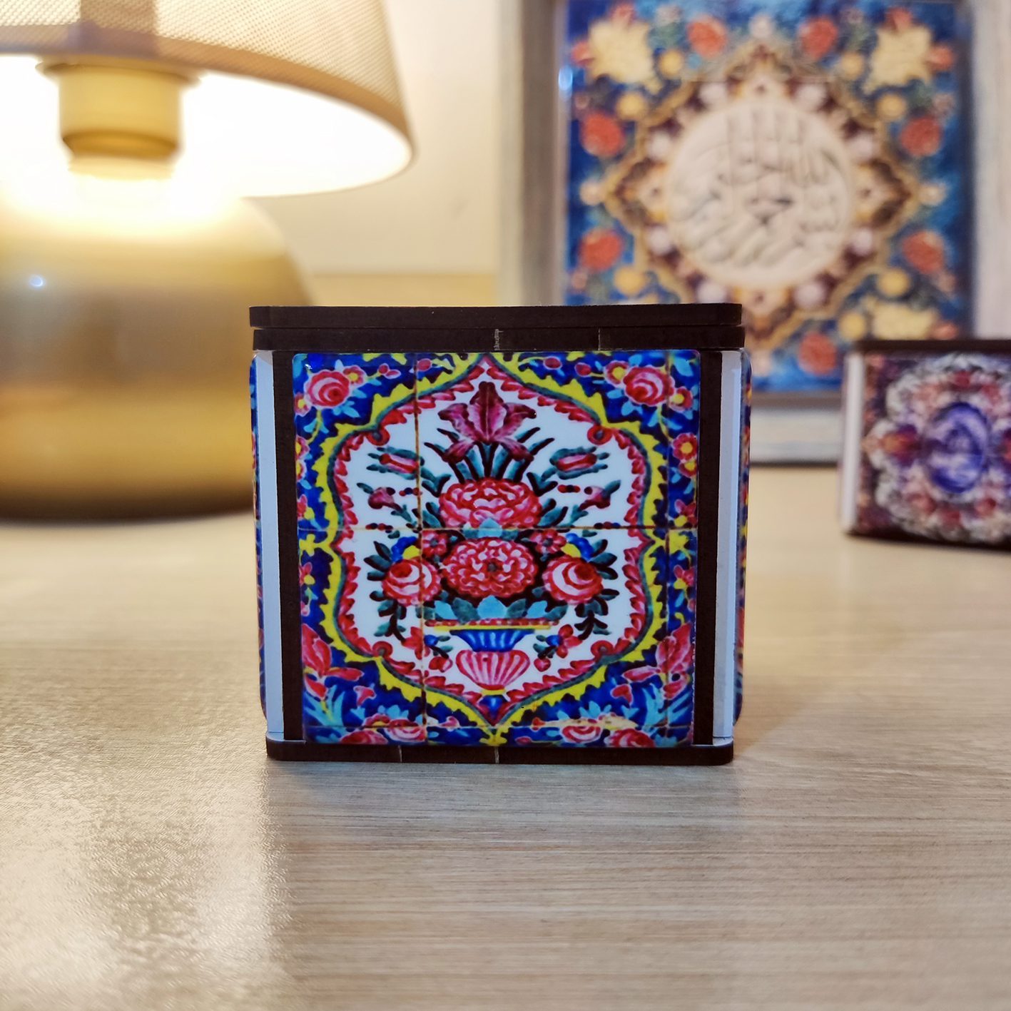 Price and Buy Persian Wooden Cube Tealight Holder Afrina - Image 4