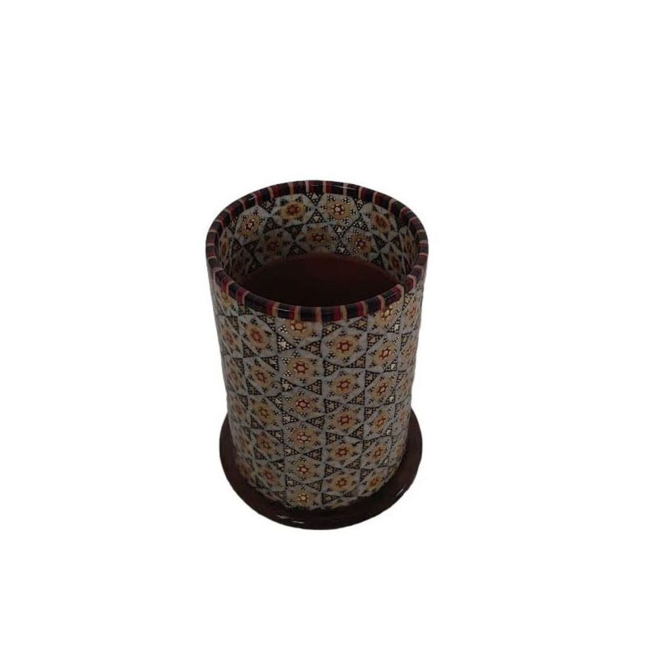 Price and Buy Persian Wooden Makeup Brush Holder Handmade with Khatam Kari - Image 3