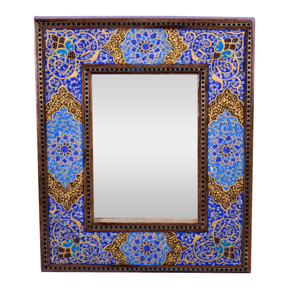 Price and Buy Persian Wooden Mirror – Eslimi Khatamkari Design