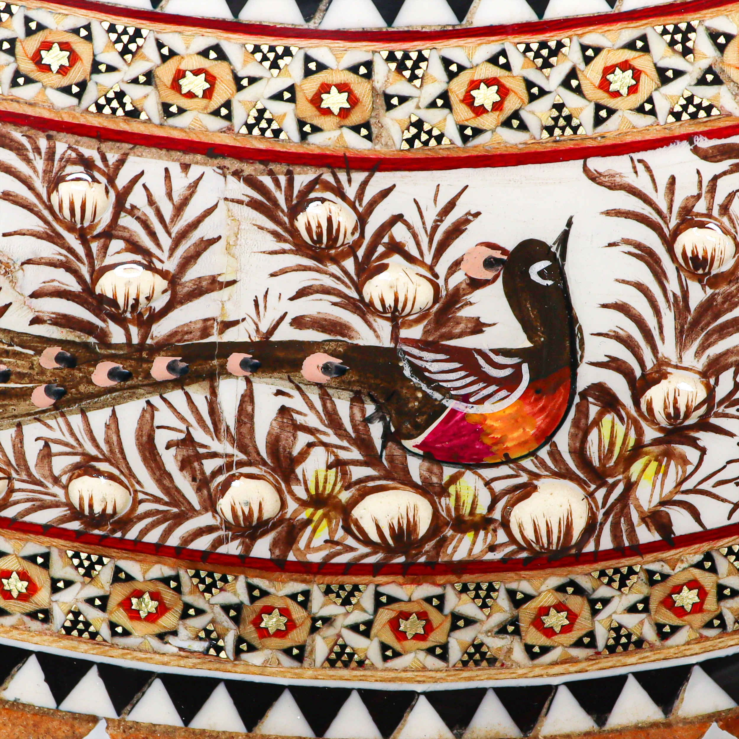 Price and Buy Persian Wooden Mirror Frame – Khatamkari Embossed Design - Image 5