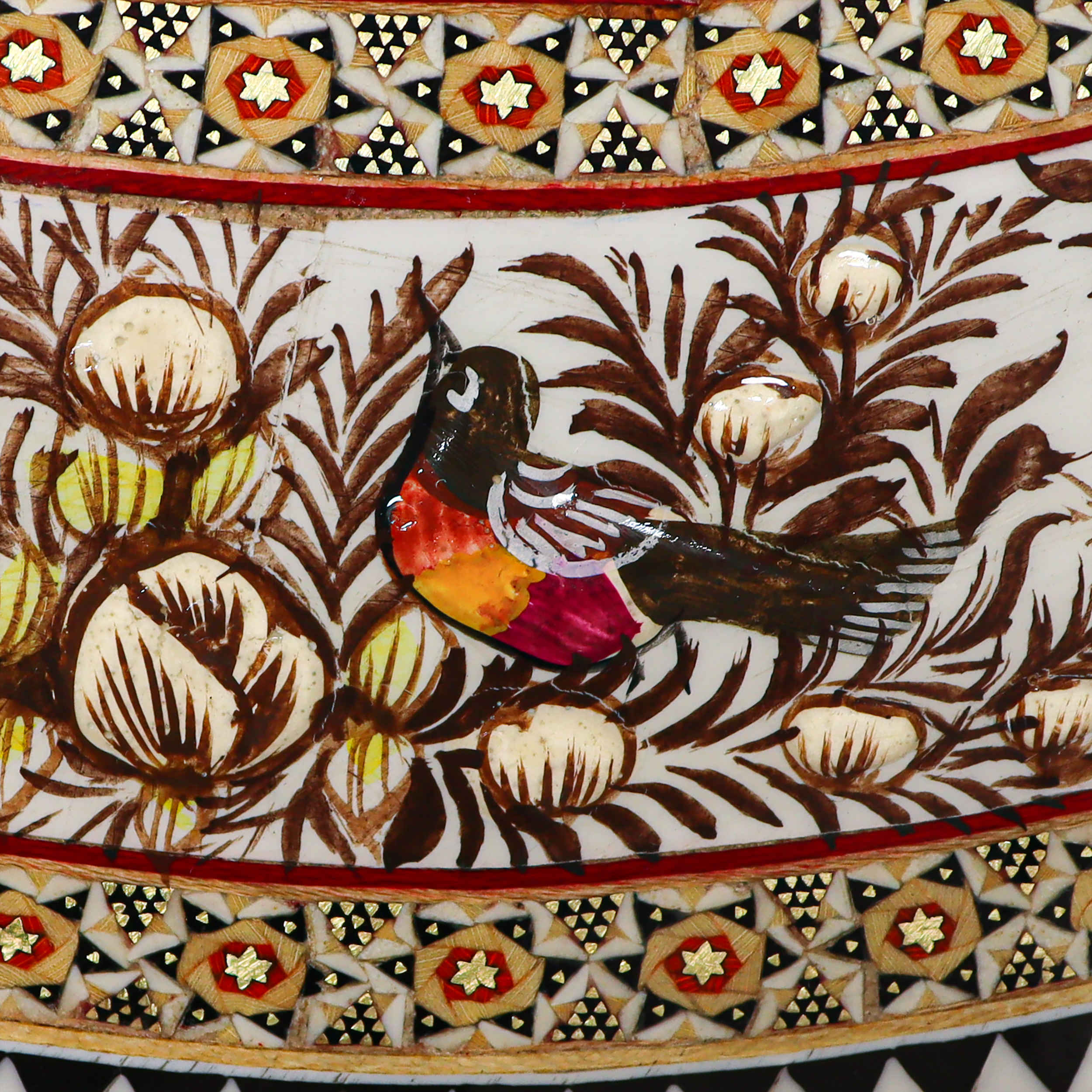 Price and Buy Persian Wooden Mirror Frame – Khatamkari Embossed Design - Image 6