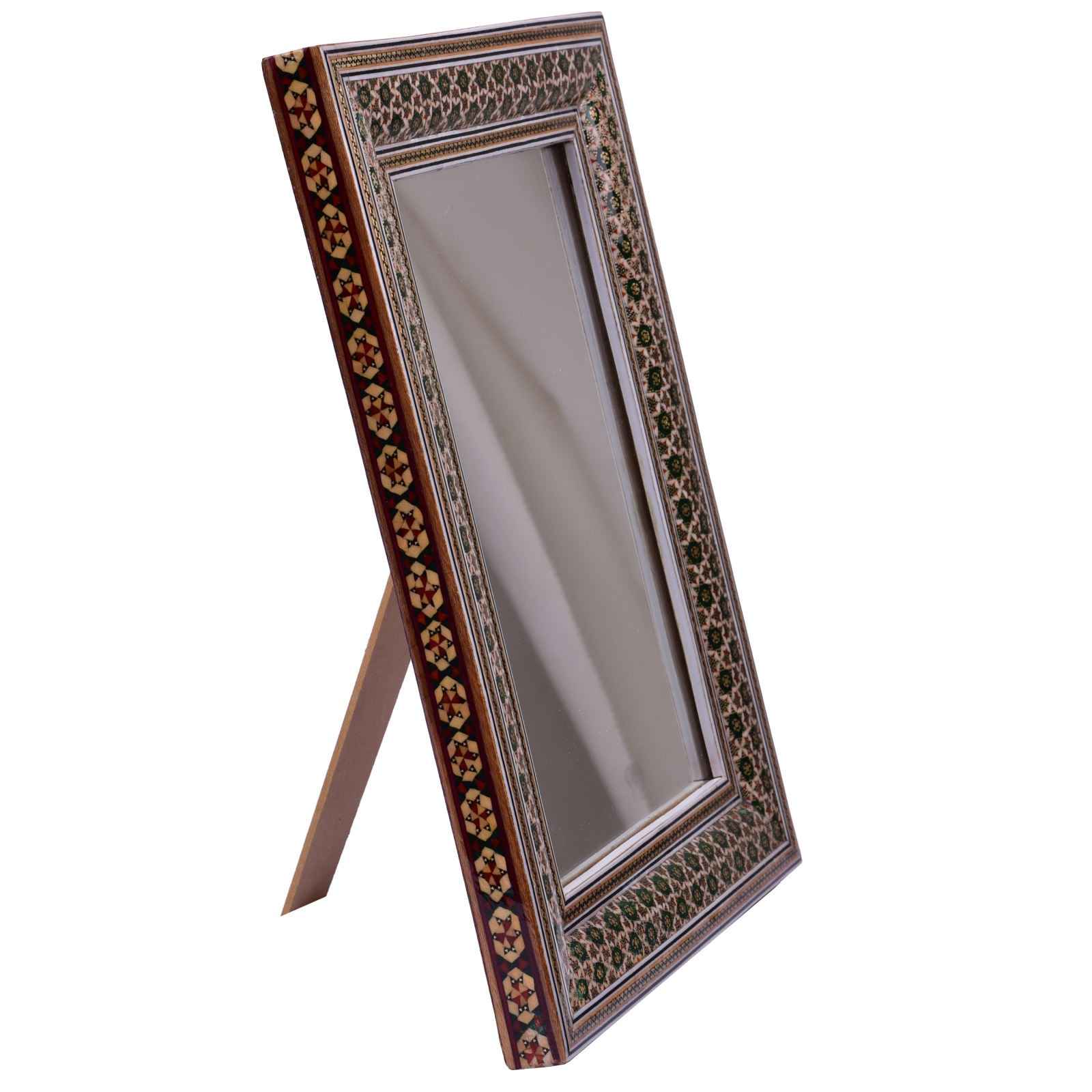 Price and Buy Persian Wooden Mirror Frame – Khatamkari Model Zomorod - Image 3