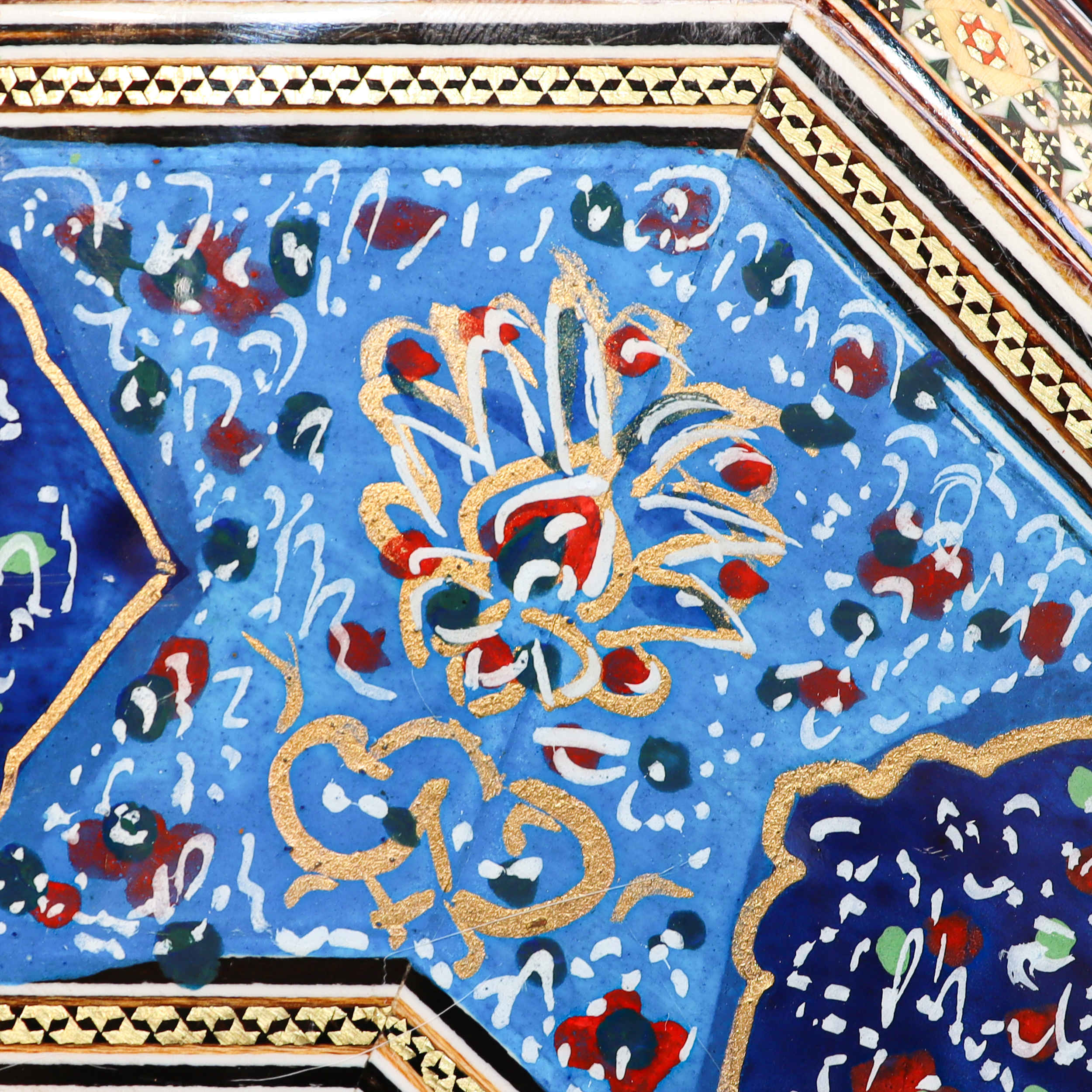 Price and Buy Persian Wooden Mirror Frame – Khatamkari Octagonal Model - Image 6