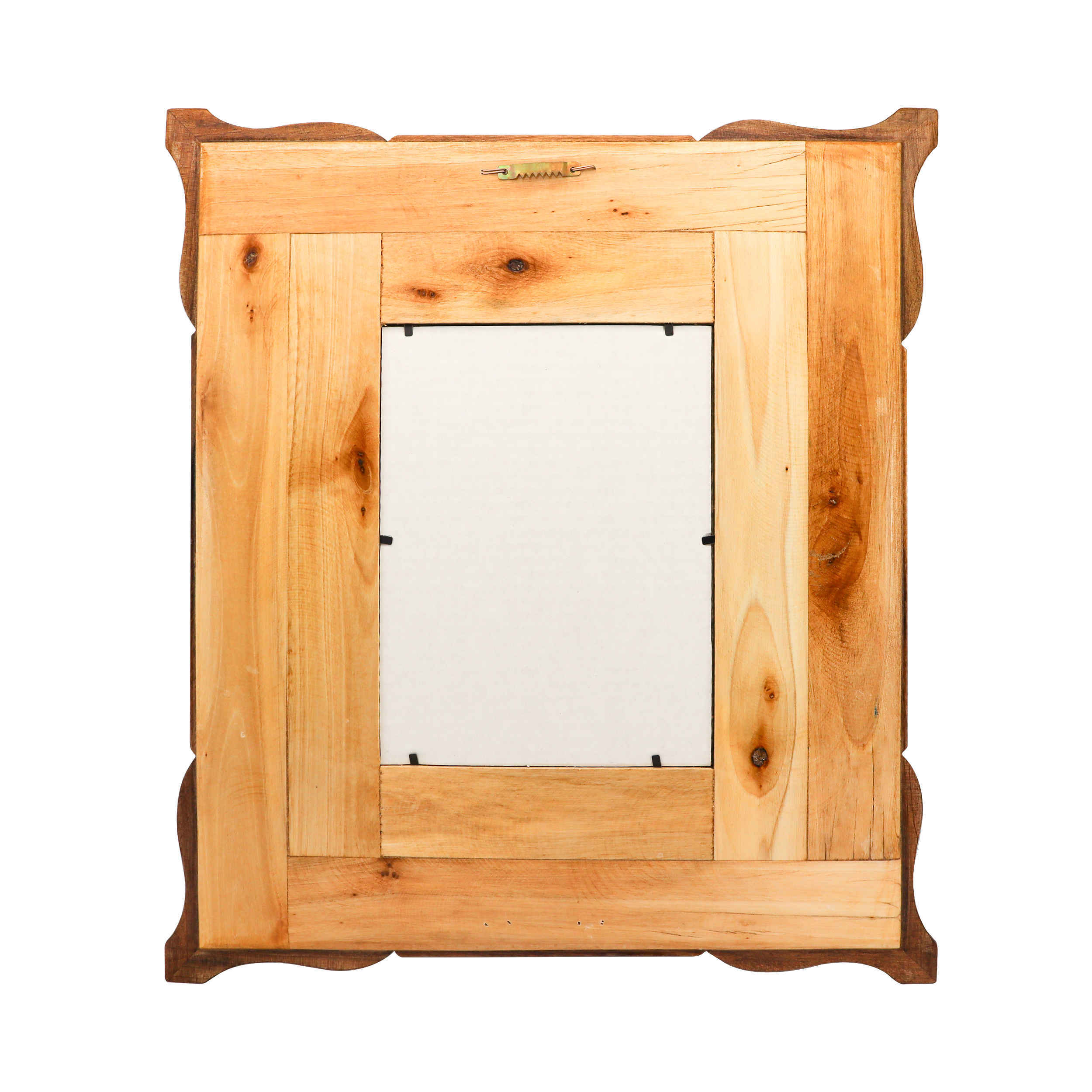 Price and Buy Persian Wooden Mirror Frame – Khatamkari Peacock & Floral Motifs - Image 3