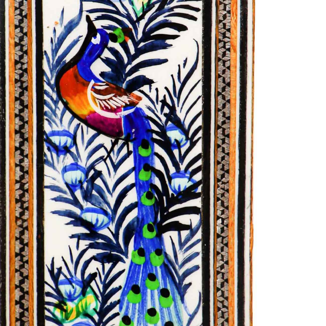 Price and Buy Persian Wooden Mirror Frame Khatamkari with Feloral Design - Image 6