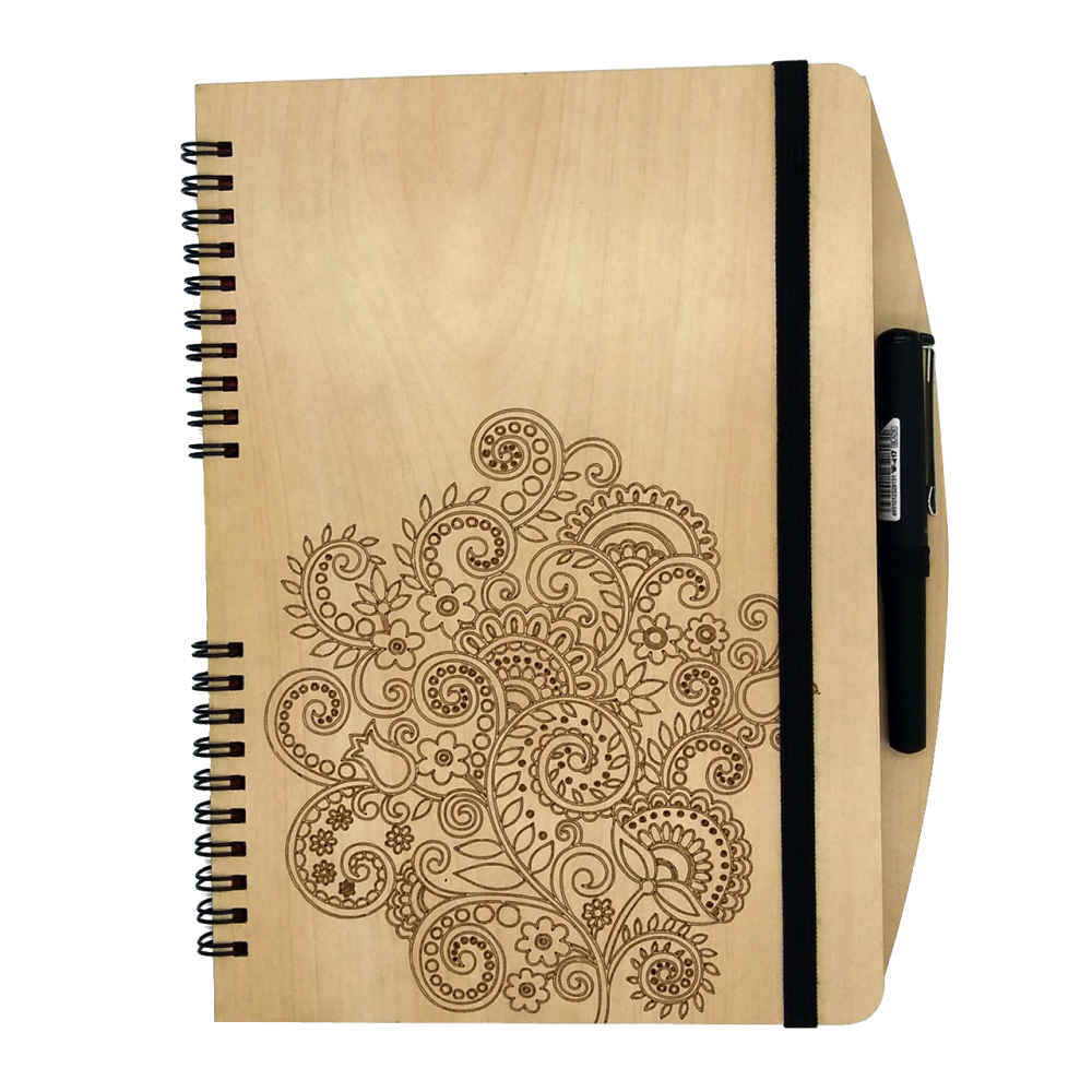 Price and Buy Persian Wooden Notebook – Yuna Design, Unique Wood Cover