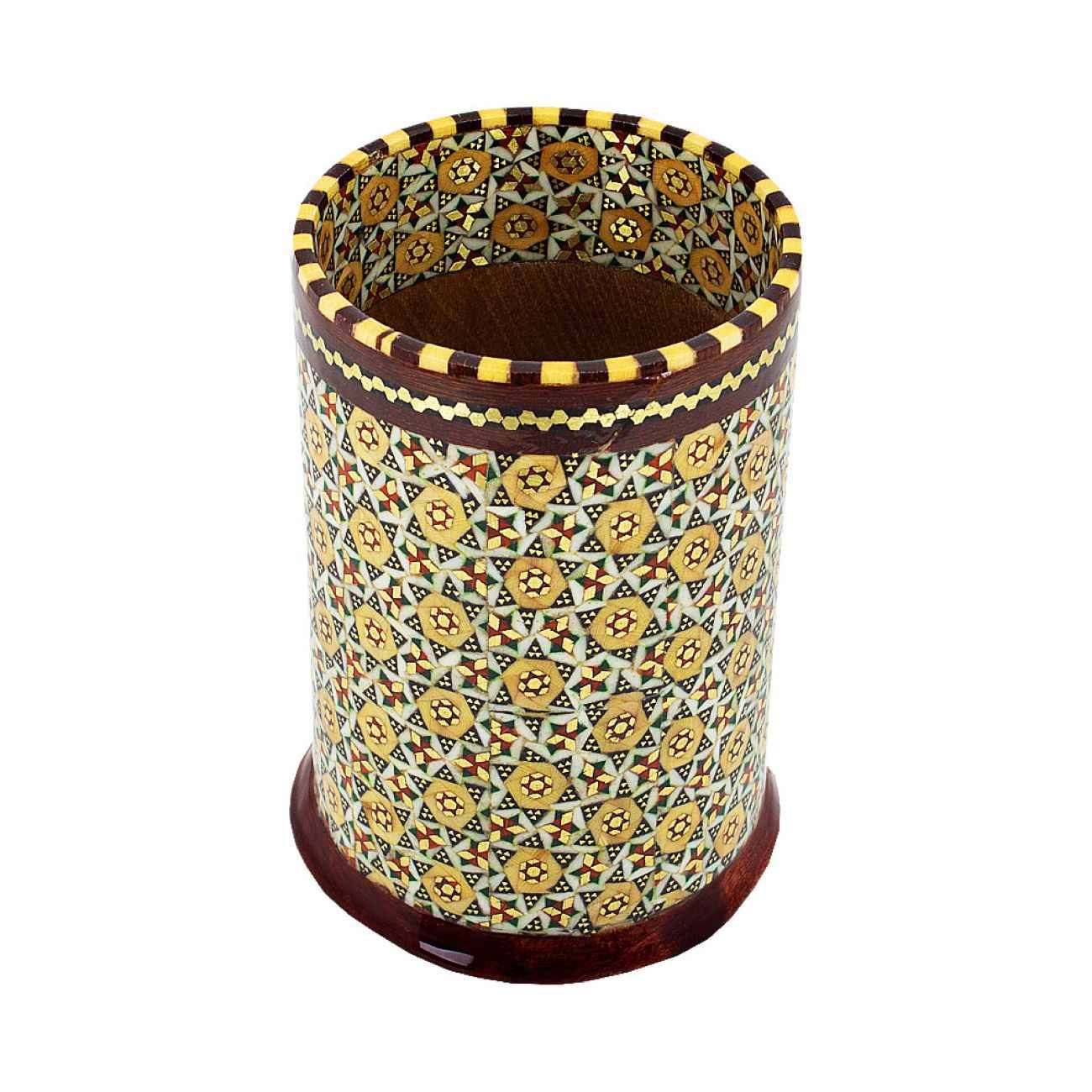 Price and Buy Persian Wooden Pen Holder Handcrafted with Khatam Kari for Desk - Image 5
