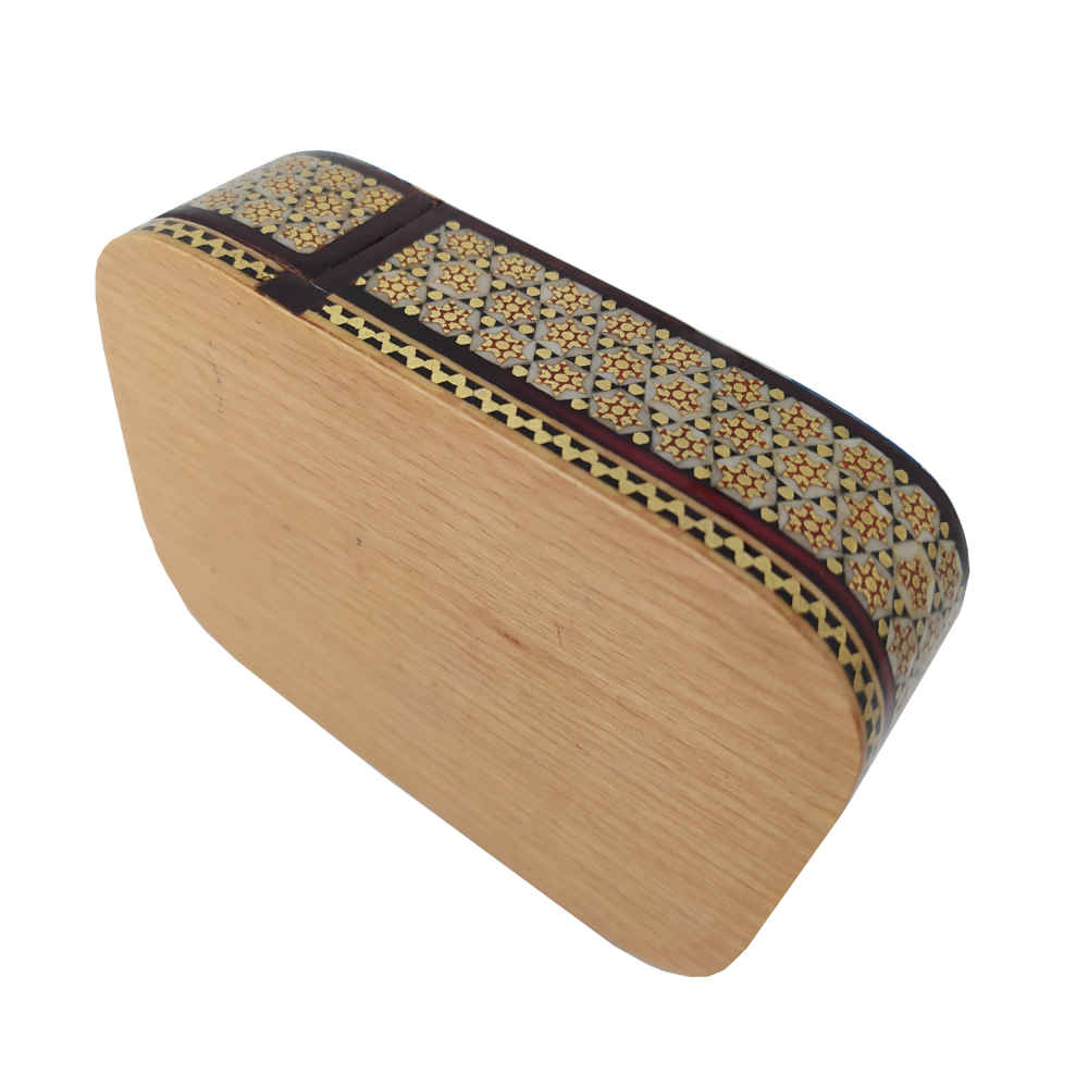 Price and Buy Persian Wooden Playing Card Box – Khatam Enameled Birds & Flowers - Image 4