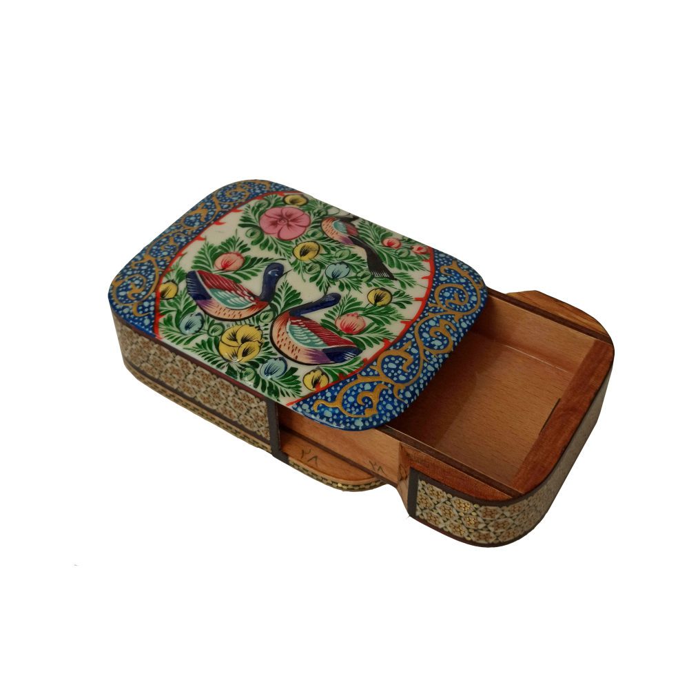 Price and Buy Persian Wooden Playing Card Box – Khatam Enameled Chakavak - Image 3