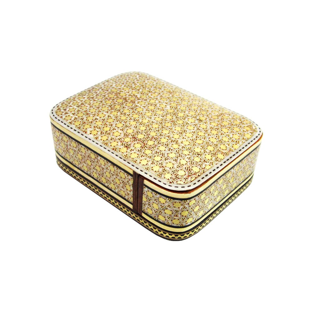 Price and Buy Persian Wooden Playing Card Box – Khatam Enameled Elegance