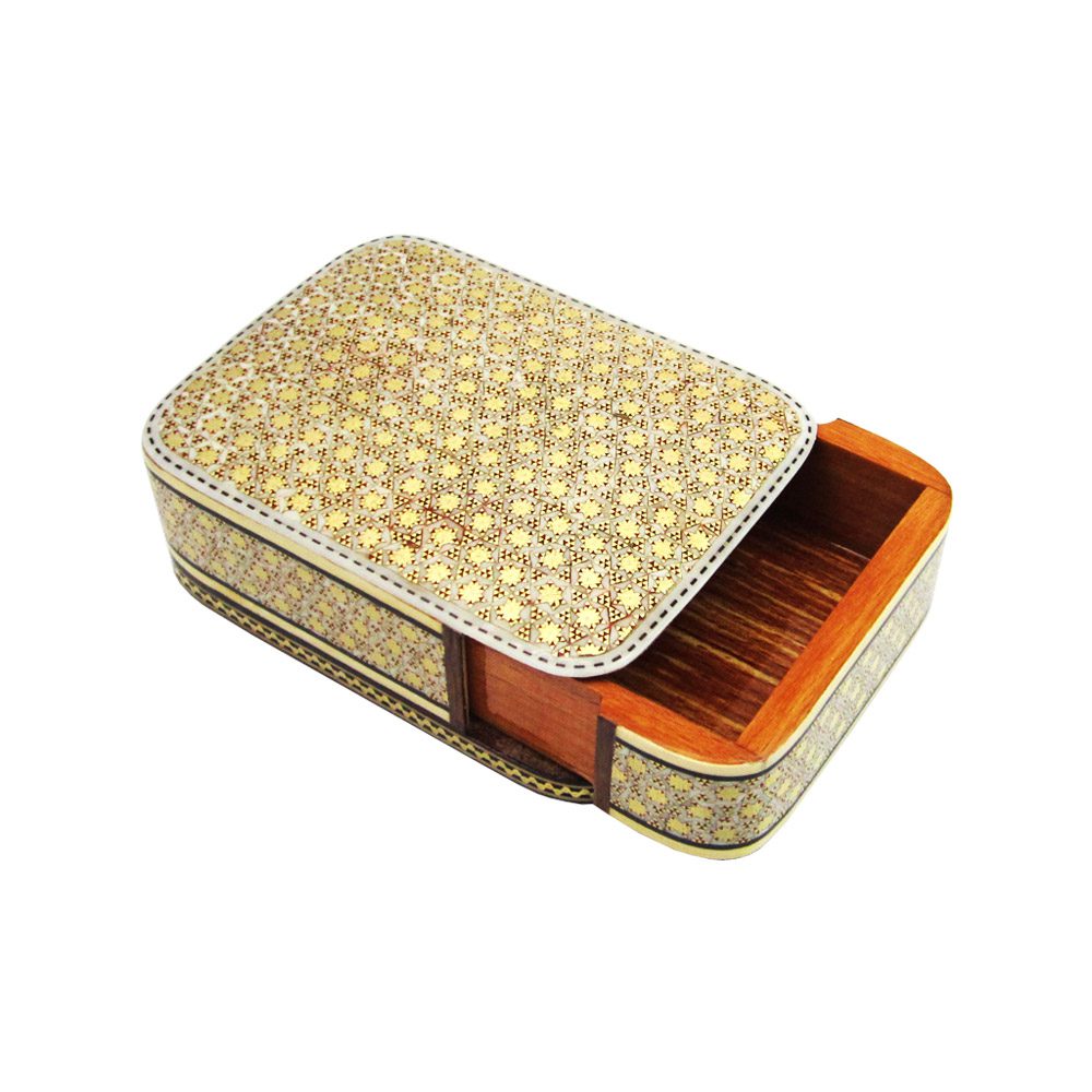 Price and Buy Persian Wooden Playing Card Box – Khatam Enameled Elegance - Image 3