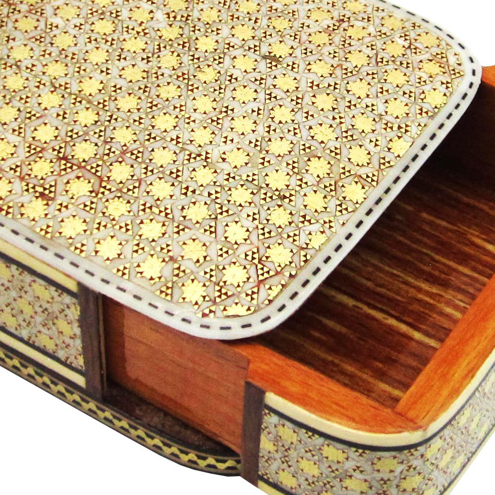 Price and Buy Persian Wooden Playing Card Box – Khatam Enameled Elegance - Image 5