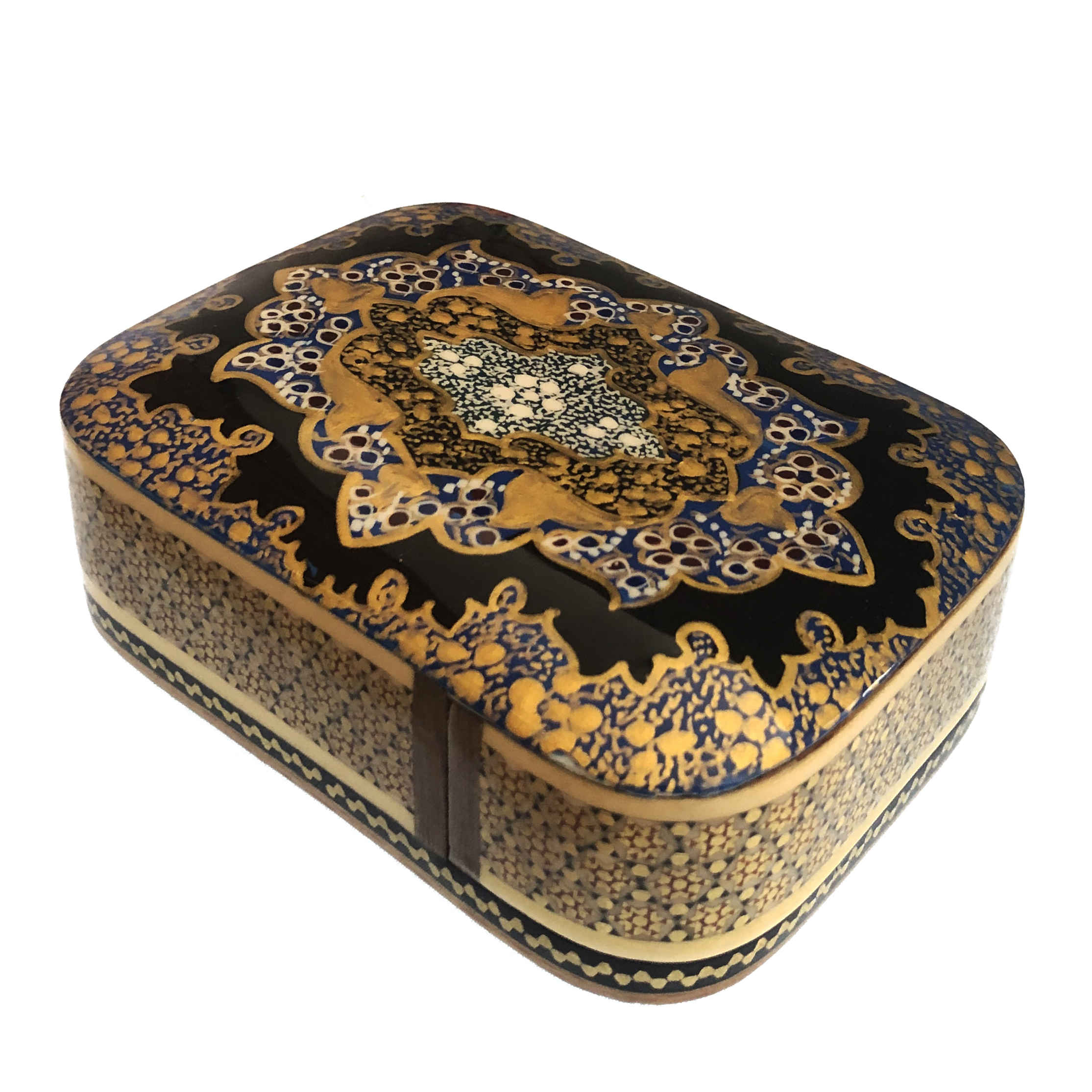 Price and Buy Persian Wooden Playing Card Box – Khatam Enameled Hasti