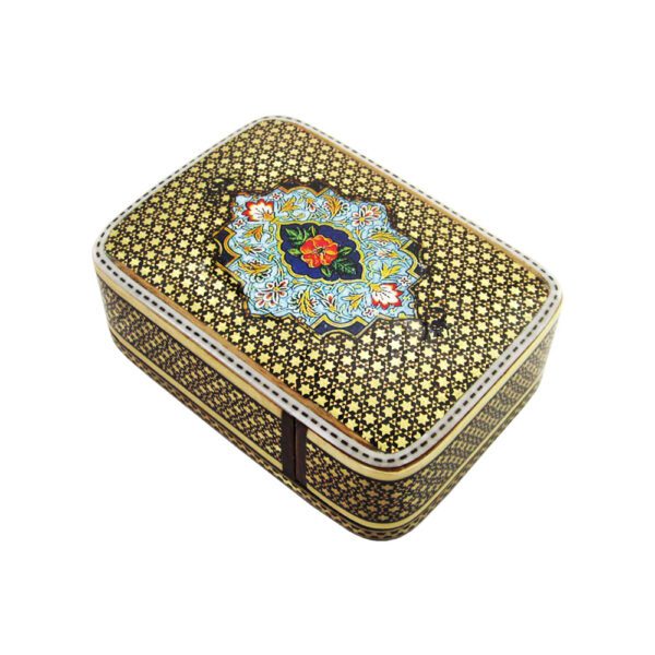 Price and Buy Persian Wooden Playing Card Box – Khatam Enameled with Magnetic Closure_68ff1368c92a0.jpeg Price and Buy Persian Wooden Playing Card Box – Khatam Enameled with Magnetic Closure