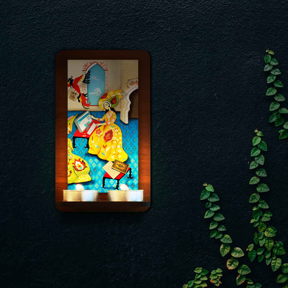 Price and Buy Persian Wooden Tealight Wall Sconce Bita (x2) - Image 4