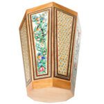 Price and Buy Persian Wooden Waste Basket – Khatamkari Barjasteh Design - Image 3