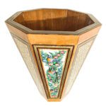 Price and Buy Persian Wooden Waste Basket – Khatamkari Barjasteh Design - Image 4