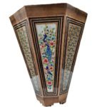 Price and Buy Persian Wooden Waste Basket – Khatamkari Gol Design - Image 3