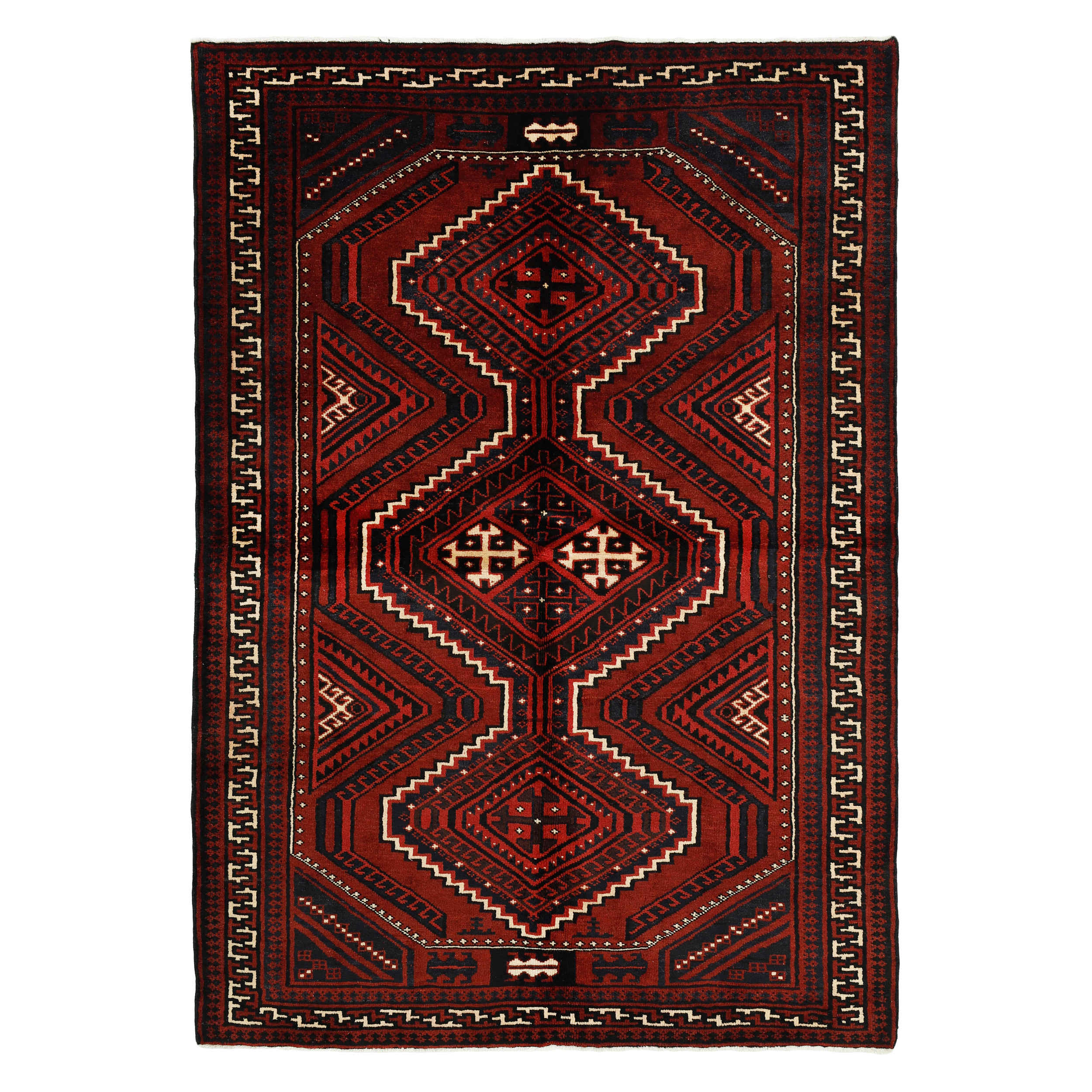 Price and Buy Persian Wool Carpet Hand-Knotted in Chaharmahal & Bakhtiari Iliati Red