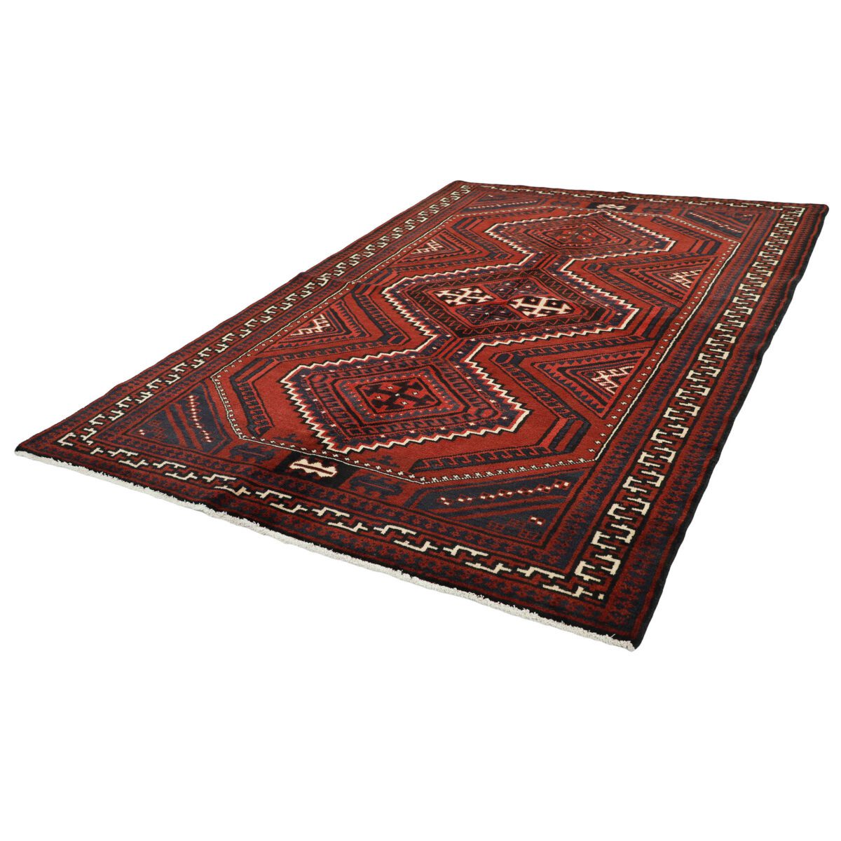 Price and Buy Persian Wool Carpet Hand-Knotted in Chaharmahal & Bakhtiari Iliati Red - Image 4