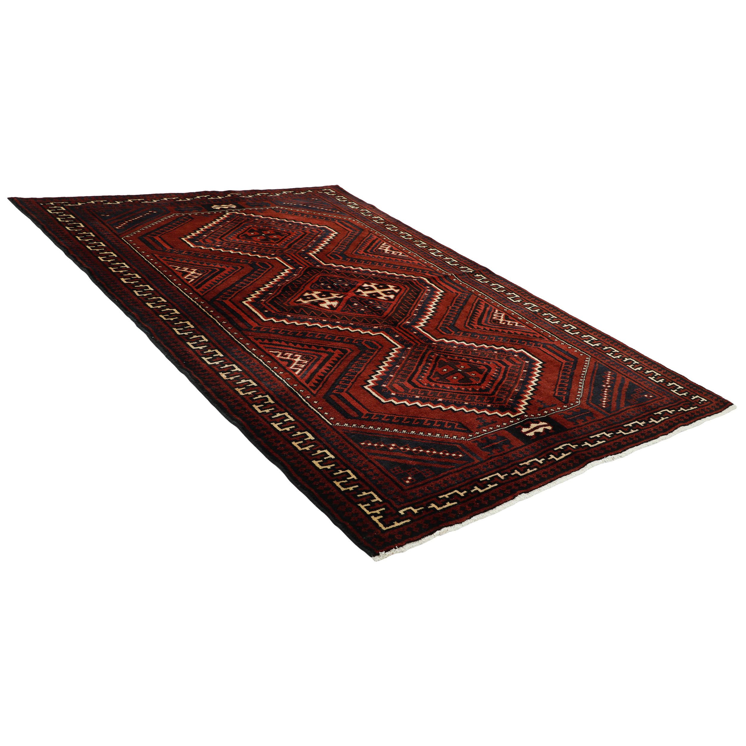 Price and Buy Persian Wool Carpet Hand-Knotted in Chaharmahal & Bakhtiari Iliati Red - Image 5