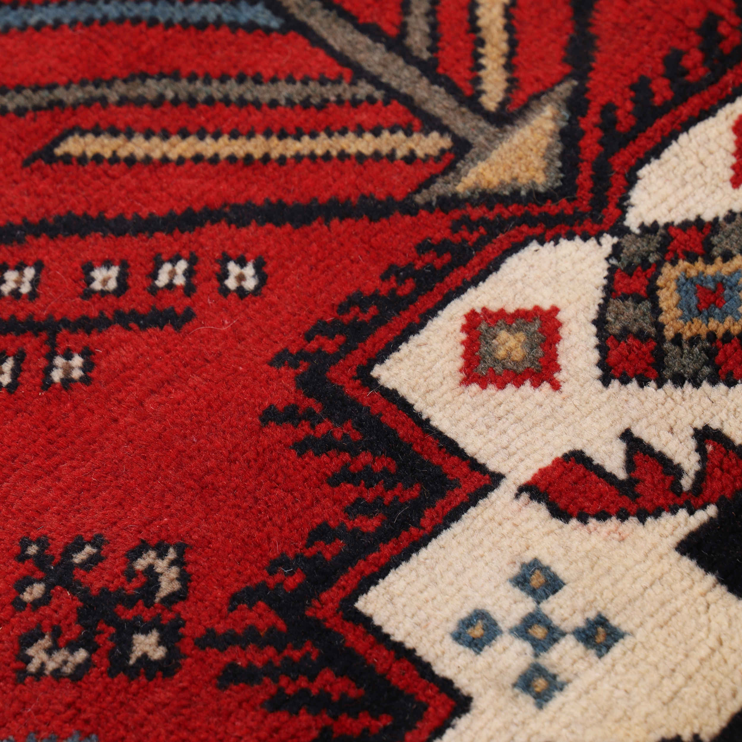 Price and Buy Persian Wool Carpet Hand-Knotted in Khorasan Iliati Red - Image 4