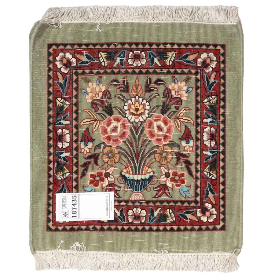 Price and Buy Persian Wool Carpet Hand-Knotted Light Green - Image 3